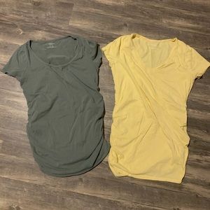 Motherhood Maternity ruched tees